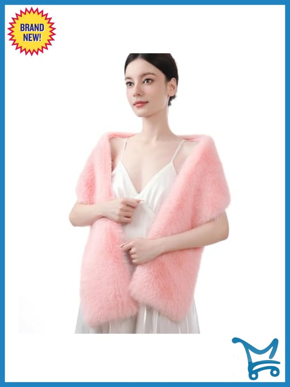 Women's Winter Faux Fur Scarf Wrap Shawl Long